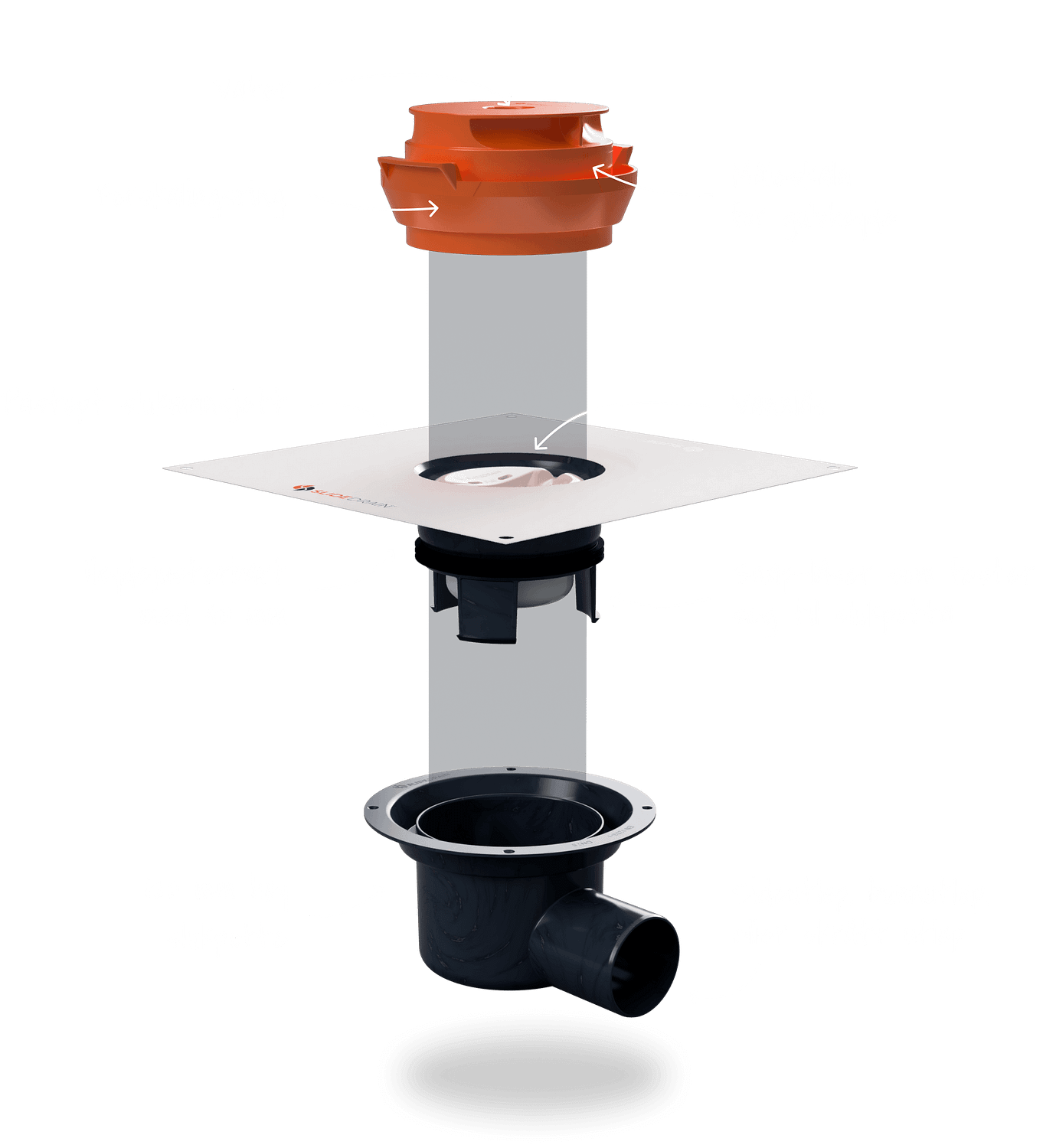 Slidedrain Exploded View